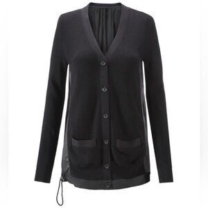 Cabi Mixed Media Cardigan Black size XS